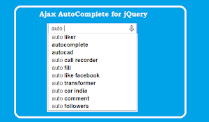 Ajax AutoComplete for jQuery