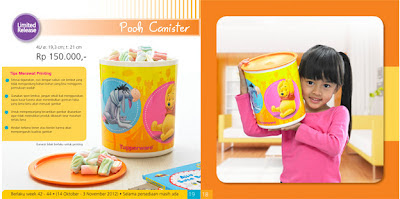 Tupperware Pooh Canister