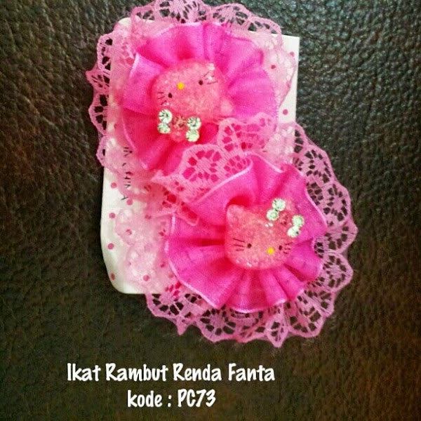 Supplier Ikat Rambut Hello Kitty Murah Grosir Ecer Renda Fanta