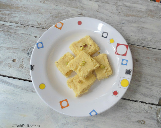 Milk Powder Burfi /Fudge | Diwali 2015 Recipe | Festive Sweet recipe 