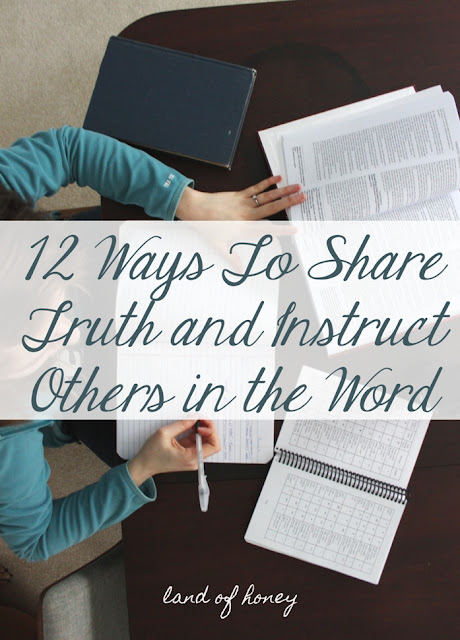 Great ideas for sharing Scripture with someone in a non overwhelming way :)