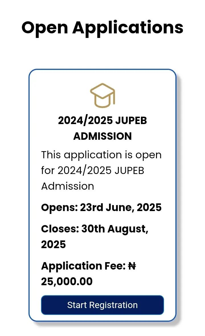 UNILESA JUBEP application portal