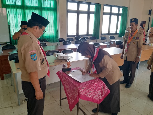  Kwartir Cabang Kota Yogyakarta Selenggarakan Pelantikan PAW Pengurus Kwarcab
