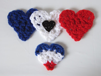 free crochet pattern, heart, Paris, November 13th