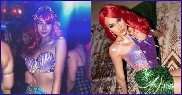 Duel Gaya' Cinta Laura dan Anya Geraldine Saat Halloween, Kompak Pakai Kostum Princess Ariel 'THE LITTLE MERMAID'