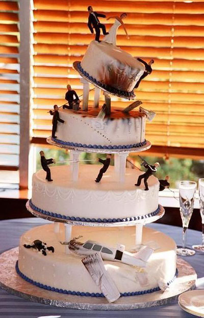Wedding party cakes