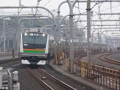 上野東京ライン　上野経由　東京行き2　E233系3000番台(2016.11品川駅工事に伴う運行)