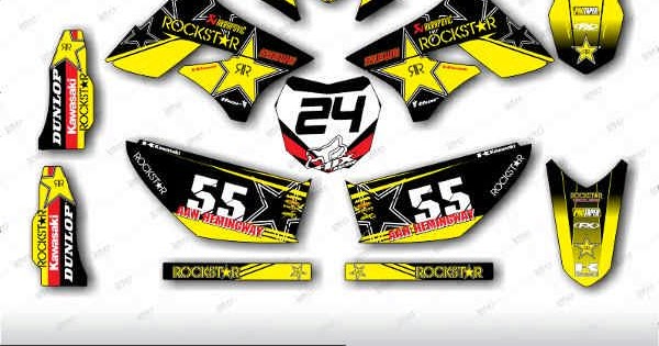 DOWNLOAD GRATIS POLA DECAL  MOTOR  KLX 150 CUSTOM DEKAL 