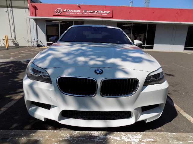 2013 BMW M5- Before work done at Almost Everything Autobody