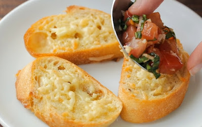 How to toast bread slices for Bruschetta