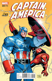 AZ Marvel variant cover (featuring Captain America and Superman) - Billy Martin