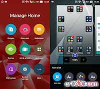 Pengaturan Zen Launcher dan scroll effect