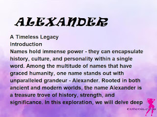 meaning of the name ALEXANDER