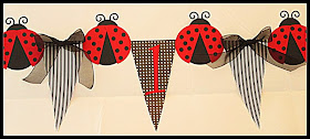 Ladybug Party Highchair Banner