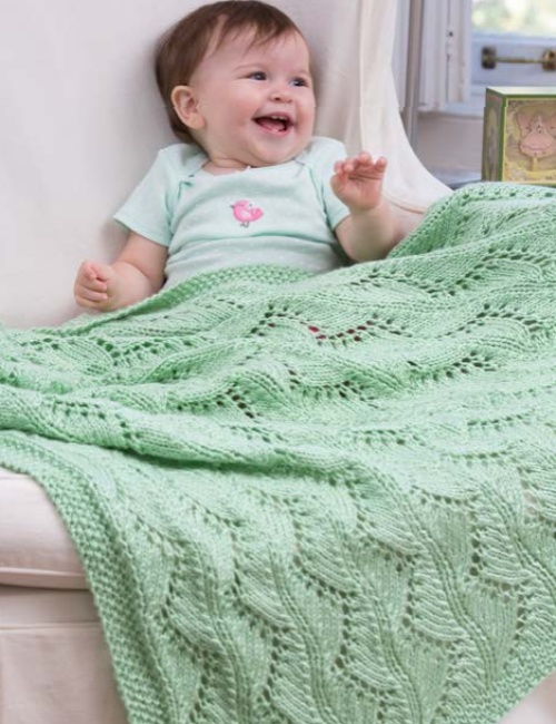 Lace Chevrons Baby Blanket - Free Pattern