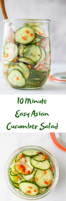 10 Minute Easy Asian Cucumber Salad