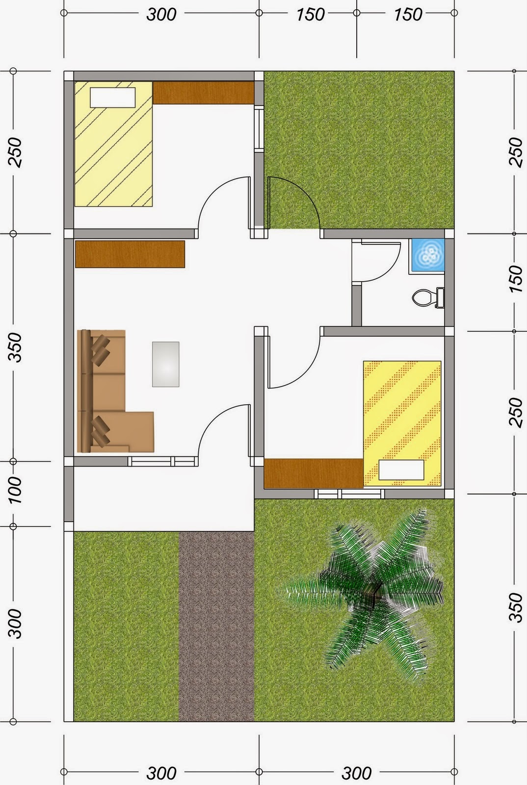 Desain Rumah Minimalis Sederhana Dan Elegan Untuk Tipe 36