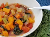 Kale Squash and Bean Soup