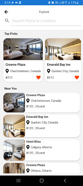 Hotel UI Design using xamarin form