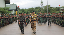 Penyambutan Prajurit Terbaik Yonif 318 / Adhirajasa Yudha Purna Satgas Unifil Lebanon