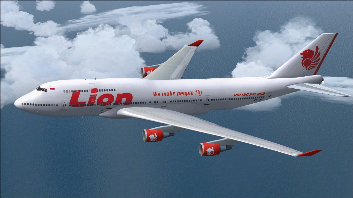 Firhat's Flight Simulator Blog: Lion Air 747-400