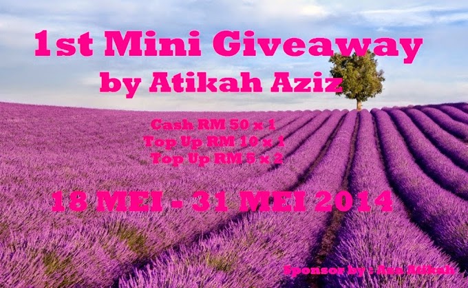 1st Mini Giveaway by Atikah Aziz 