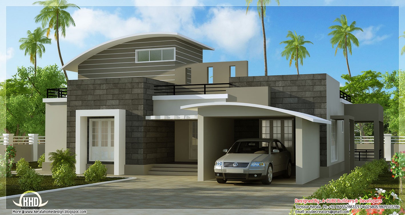  bedroom contemporary villa - Kerala home design and floor plans