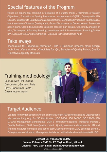 Brochure for ISO Implementation Program-pg 2