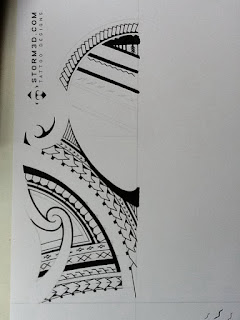 Samoan shoulder tattoo design sketch maori style