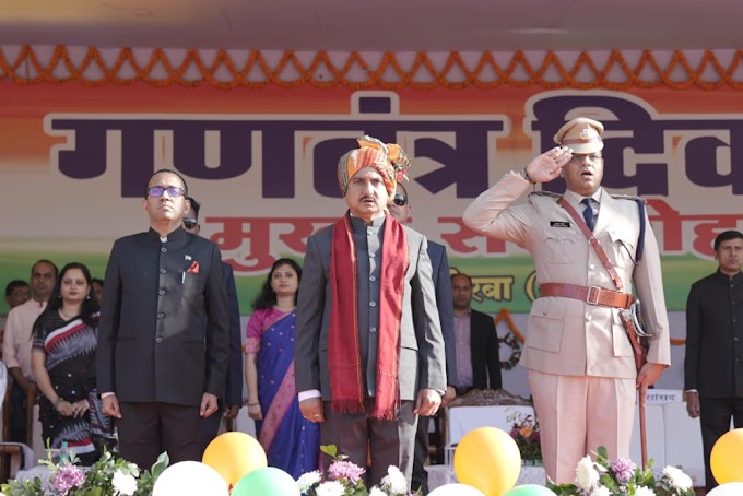  केंद्रीय राज्यमंत्री श्री तोखन साहू ने कोरबा जिले में फहराया तिरंगा