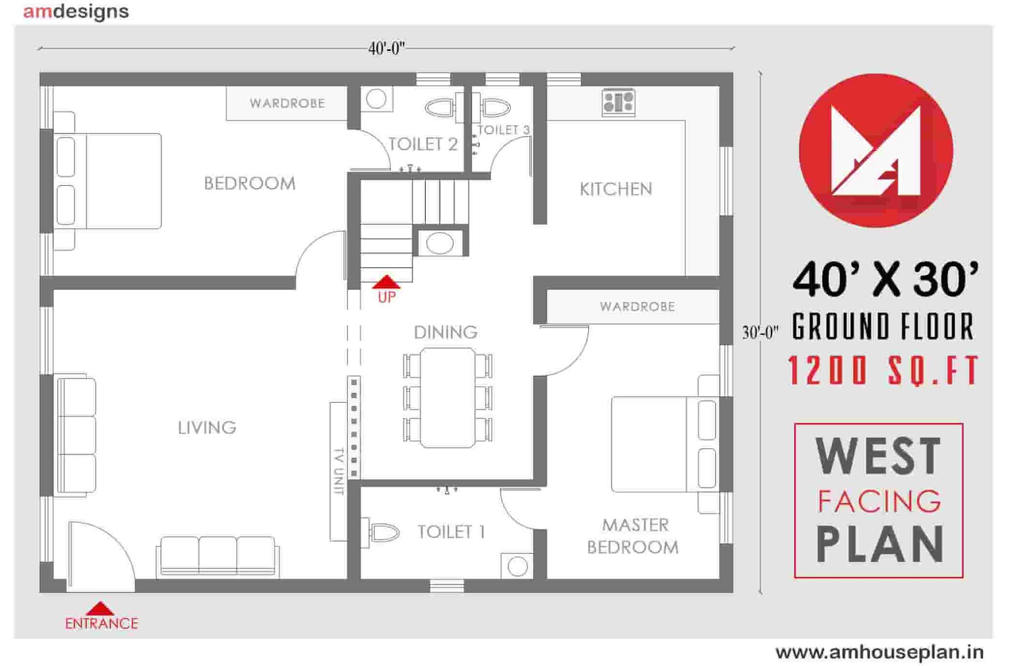 40 x 30 best house plan in bangalore