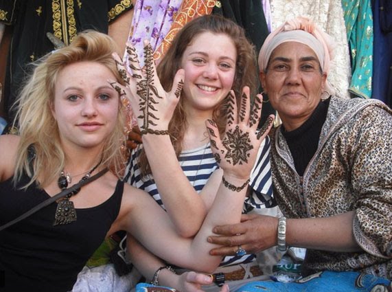 Photo Hannah Kaitlin donning Tribal Tattoo's by Simon Hawkesley