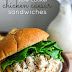 Slow Cooker Chicken Caesar Sandwiches