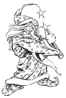 Bart Sears Wizard Mascot - Posing