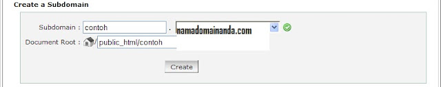 Create Subdomain