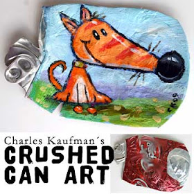 crushed can art