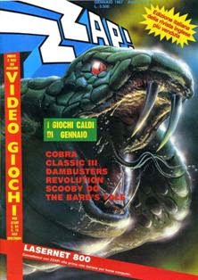 Zzap! 8 - Gennaio 1987 | PDF HQ | Mensile | Videogiochi
Zzap! era una rivista italiana dedicata ai videogiochi nell'epoca degli home computer ad 8-bit.
La rivista originale nasce in Inghilterra col titolo Zzap!64, edita dalla Newsfield Publications Ltd (e in seguito dalla Europress Impact) in Regno Unito. Il primo numero è datato Maggio 1985; era, in questa sua incarnazione britannica, dedicata esclusivamente ai videogiochi per Commodore 64, e solo in un secondo tempo anche a quelli per Amiga; una rivista sorella, chiamata Crash, si occupava invece dei titoli per ZX Spectrum.
L'edizione italiana (intitolata semplicemente Zzap!), autorizzata dall'editore originale, era realizzata inizialmente dallo Studio Vit, fino a quando l'editore decise di curare la rivista con il supporto della sola redazione interna, passando poi, dopo qualche tempo, attraverso un cambio di editore oltre che redazionale, dalle insegne della Edizioni Hobby a quelle della Xenia Edizioni; lo Studio Vit, che ha curato la rivista dal numero 1 (Maggio 1986) al numero 22 (Aprile 1988), poco tempo dopo aver lasciato Zzap! fece uscire nelle edicole italiane una rivista concorrente chiamata K (primo numero nel Dicembre 1988), dedicata sia ai computer ad 8 bit che a 16 bit.
La quasi omonima edizione italiana della rivista anglosassone dedicava ampio spazio spazio anche ad altre piattaforme oltre a quelle della Commodore, come lo ZX Spectrum, i sistemi MSX, gli 8-bit di Atari ed il Commodore 16 / Plus 4 (nonché, in un secondo tempo, anche agli Amstrad CPC), prendendo in esame, quindi, l'intero panorama videoludico dei computer a 8-bit. Anche le console da gioco hanno trovato, successivamente, ampio spazio nelle recensioni di Zzap!, fino a quando la Xenia Edizioni decise di inaugurare una rivista a loro interamente dedicata, Consolemania.
L'edizione nostrana è stata curata, tra gli altri, da Bonaventura Di Bello, e in seguito da Stefano Gallarini, Giancarlo Calzetta e Paolo Besser.
Con il numero 73 termina la pubblicazione della rivista, in seguito ad un declino inesorabile delle vendite dei computer a 8-bit in favore di quelli a 16 e 32.
Gli ultimi numeri di Zzap! (dal 74 al 84) furono pubblicati come inserti di un'altra rivista della Xenia, The Games Machine (dedicata ai sistemi di fascia superiore). In seguito, la rubrica demenziale di Zzap! intitolata L'angolo di Bovabyte (curata da Paolo Besser e Davide Corrado) passò a The Games Machine, dove è tuttora pubblicata.
Tra i redattori storici di Zzap!, che abbiamo visto anche in altre riviste del settore, ricordiamo tra gli altri Antonello Jannone, Fabio Rossi, Giorgio Baratto, Carlo Santagostino, Max e Luca Reynaud, Emanuele Shin Scichilone, Marco Auletta, William e Giorgio Baldaccini, Matteo Bittanti (noto con lo pseudonimo il filosofo, usava firmare gli articoli con l'acronimo MBF), Stefano Giorgi, Giancarlo Calzetta, Giovanni Papandrea, Massimiliano Di Bello, Paolo Cardillo, Simone Crosignani.
Dal 1996 al 1999 Zzap! diventò una rivista online, un sito di videogiochi per PC con una copertina diversa ogni mese e la rubrica della posta, e che recensiva i videogiochi con lo stesso stile della versione cartacea (stesso stile delle recensioni, stesse voci per il giudizio finale, caricature dei redattori).