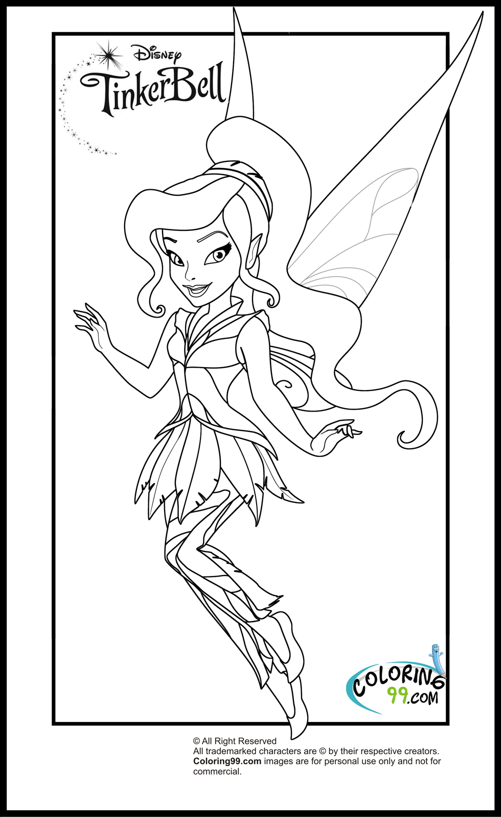 Tinkerbell Coloring 8