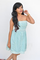 Sahana New cute Telugu Actress in Sky Blue Small Sleeveless Dress ~  Exclusive Galleries 029.jpg