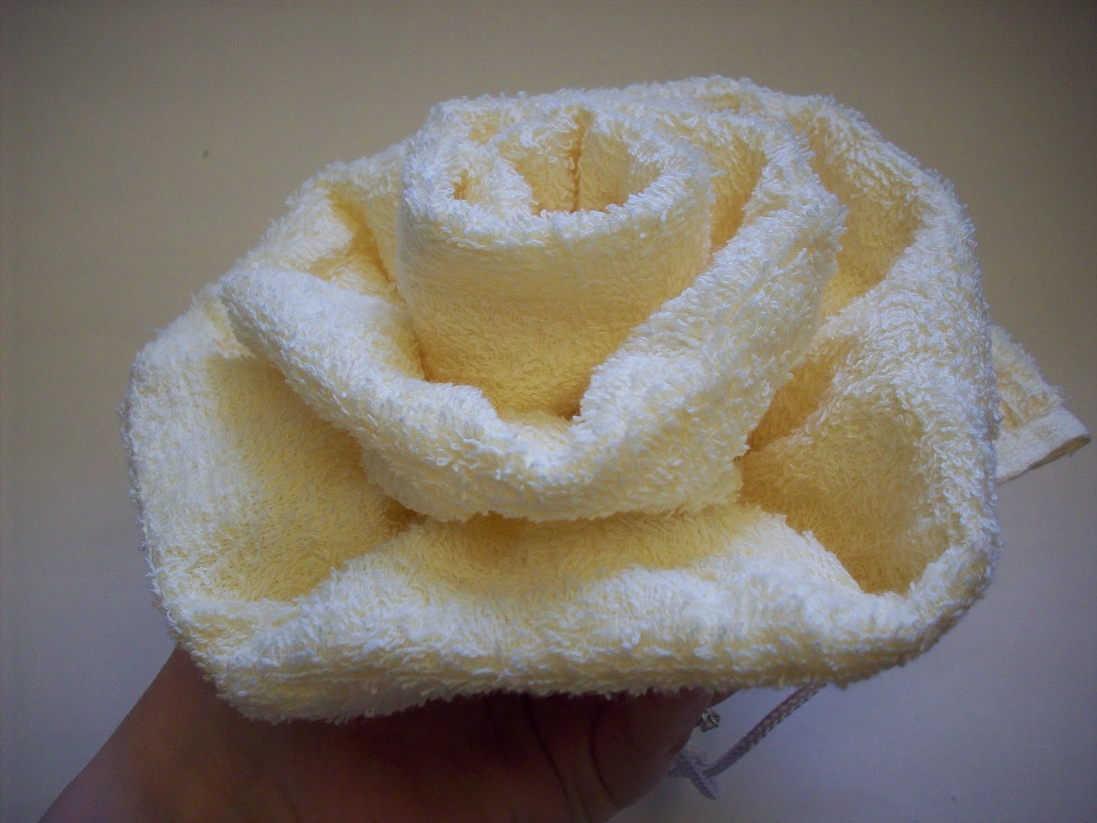 bathroom shower lighting Terry Cloth Bath or Shower Rose Puff Light Yellow