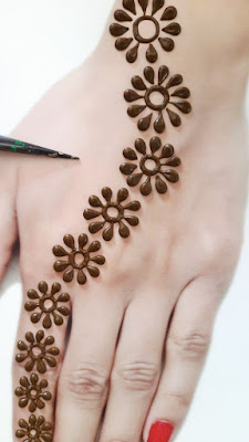 Simple Modern Unique Mehndi Designs for Hand - WallpaperDPs