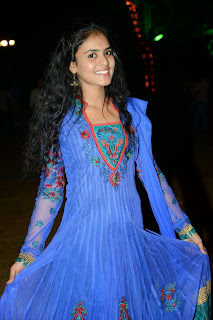 Sukruthi Actress In Blue Dress 003