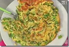 Frittatona con fagiolini