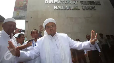 Polisi Cecar Rizieq Shihab 50 Pertanyaan