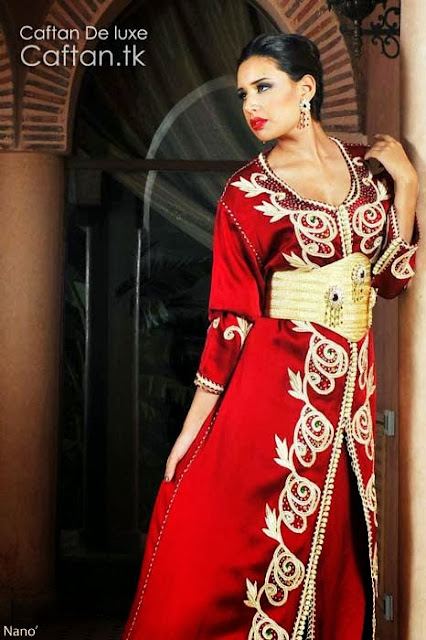 robe-marocaine-rouge-chic-classe-2014