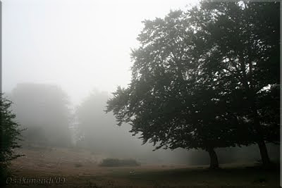 Niebla en el ascenso a Kapildui