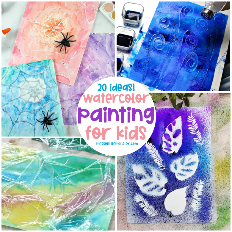 Easy watercolour painting ideas for kids