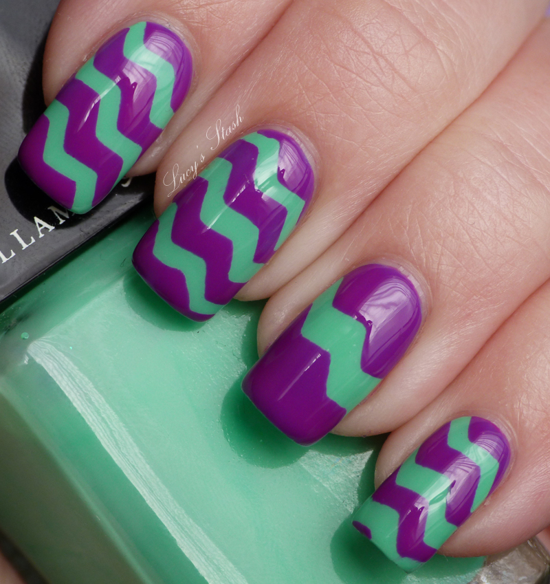 ZIG ZAG Nail Art manicure