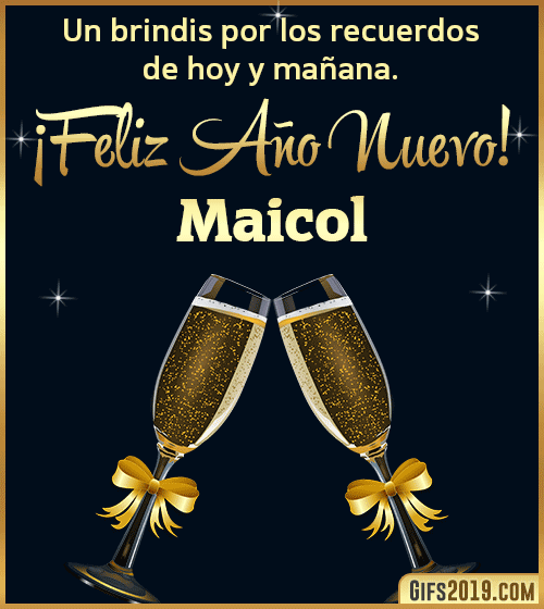 Brindis de feliz año nuevo maicol Brindis de feliz año nuevo maicol