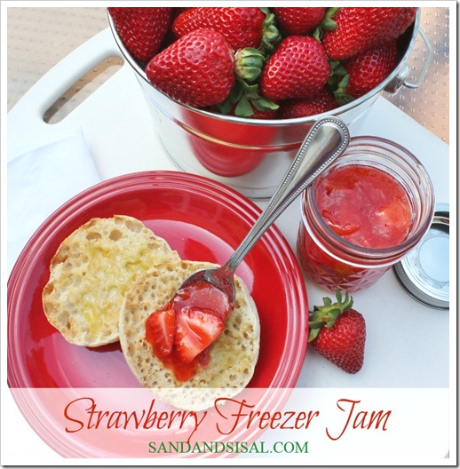 Strawberry Freezer Jam, Homemade strawberry jam, strawberry preserves